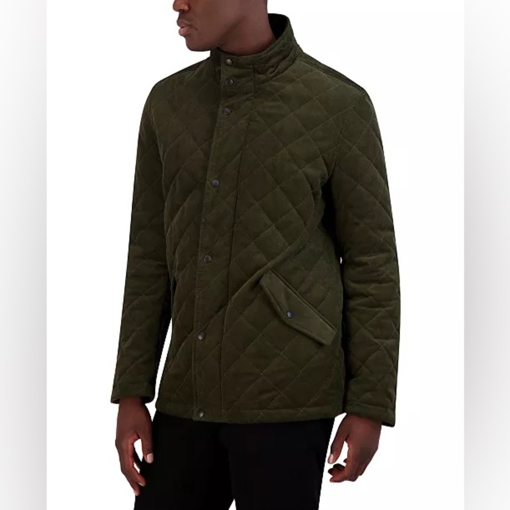 Cole Haan Men's Diamond-Quilted Corduroy Jacket